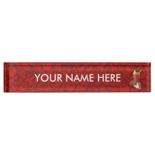 Porte-nom Pour Bureau Bloody Mary