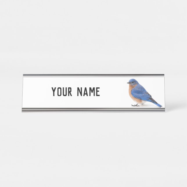 Porte-nom Pour Bureau Bluebird (Devant)
