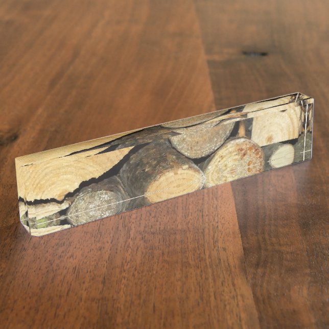 Porte-nom Pour Bureau bois (Taille)