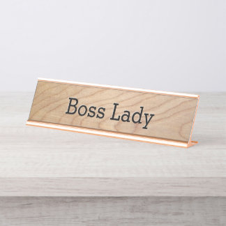 Porte-nom Pour Bureau Boss Lady Womens Business