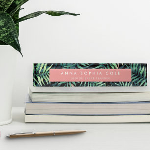 Porte-nom Pour Bureau Botanique tropicale