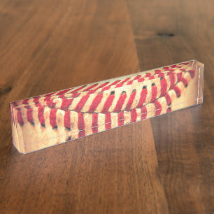Porte-nom Pour Bureau Boule vintage de base-ball