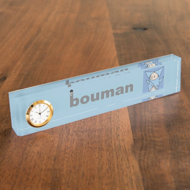 Porte-nom Pour Bureau bouman63 shark parka (Taille)