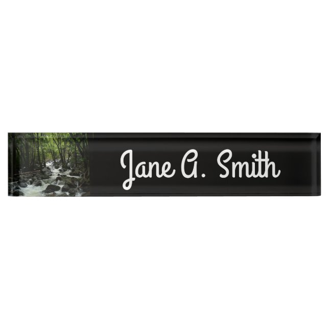 Porte-nom Pour Bureau Bridalveil Creek à Yosemite National Park (Devant)