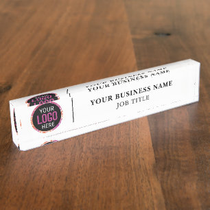 Porte-nom Pour Bureau Bureau professionnel du logo personnalisé