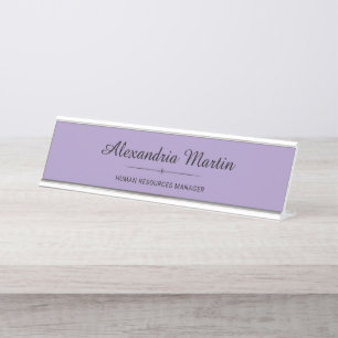 Porte-nom Pour Bureau Bureau professionnel lavande violet