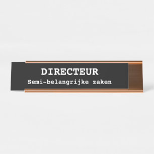 Porte-nom Pour Bureau Bureau rigide de la carte d'identité de mon coll