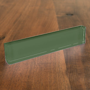 Porte-nom Pour Bureau Bureau Vert Foncé de la Forêt