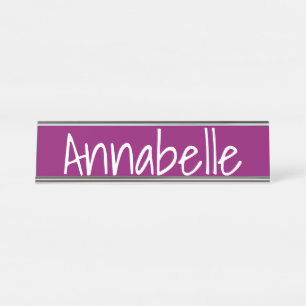Porte-nom Pour Bureau Byzantium Purple