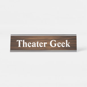 Porte-nom Pour Bureau Cadeau drôle et rétro pour les amateurs de théâtre