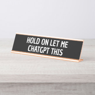 Porte-nom Pour Bureau Cadeau drôle pour collègue ChatGPT humour Gen z