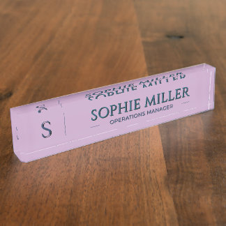 Porte-nom Pour Bureau Cadeau personnalisé de lavande pour elle