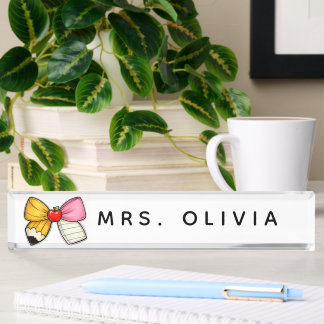 Porte-nom Pour Bureau Cadeau personnalisé pour enseignant | Enseignant s