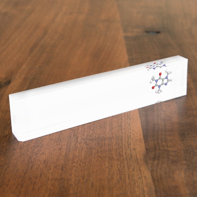 Porte-nom Pour Bureau Caféine (Taille)