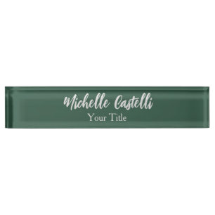 Porte-nom Pour Bureau Calligraphie professionnelle Moderne Minimaliste V