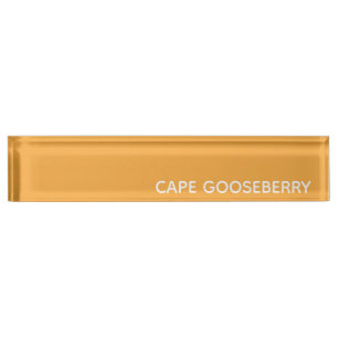 Porte-nom Pour Bureau Cape Gooseberry yellow color name