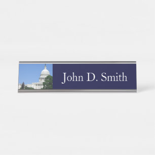 Porte-nom Pour Bureau Capitol Building à Washington DC