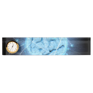 Porte-nom Pour Bureau Cerveau atomique