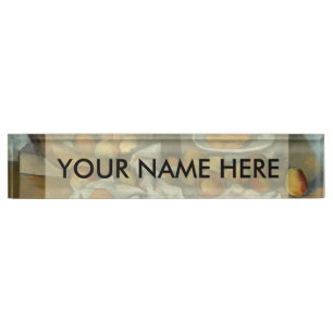 Porte-nom Pour Bureau Cezanne Panier Pommes Impressionnisme Art