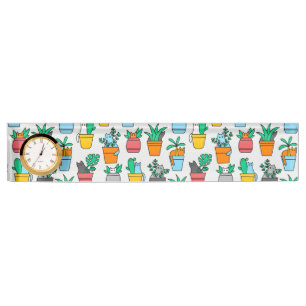 Porte-nom Pour Bureau Chats dans les pots à fleurs