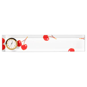 Porte-nom Pour Bureau Cherry Motif Pop Version