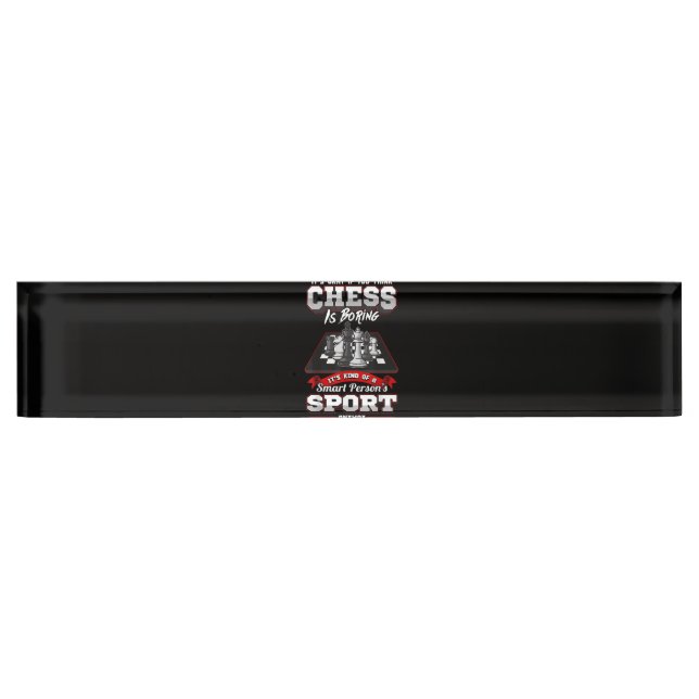 Porte-nom Pour Bureau Chess Funny (Devant)