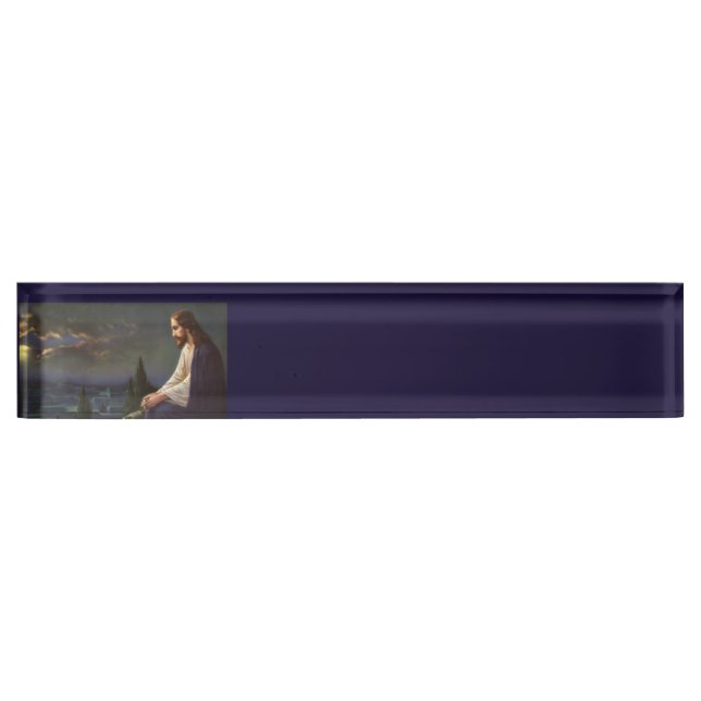 Porte-nom Pour Bureau Christ Rédempteur (Devant)
