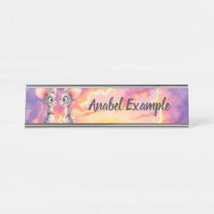 Porte-nom Pour Bureau Chuchotements de coucher de soleil – Une petite hi