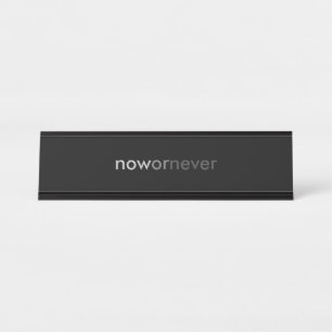 Porte-nom Pour Bureau Citation de fin ou de fin pour les procrastinateur