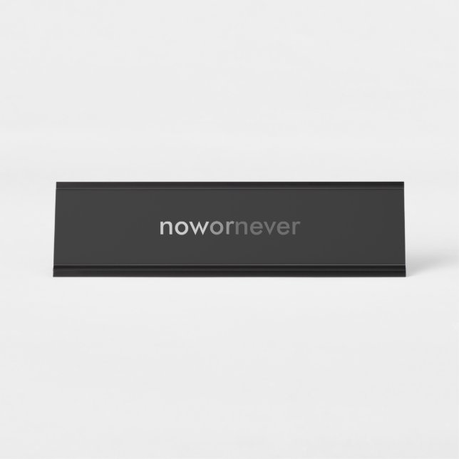 Porte-nom Pour Bureau Citation de fin ou de fin pour les procrastinateur (Devant)