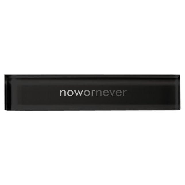 Porte-nom Pour Bureau Citation de fin ou de fin pour les procrastinateur (Devant)