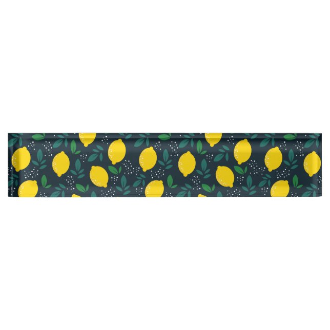 Porte-nom Pour Bureau Citron (Devant)