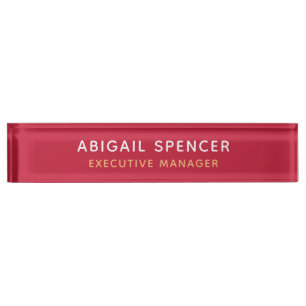 Porte-nom Pour Bureau Classique moderne cardinal professionnel cardinal 