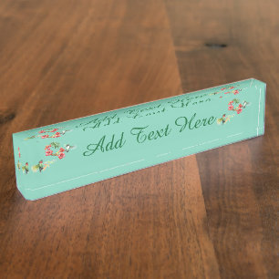 Porte-nom Pour Bureau Colibri