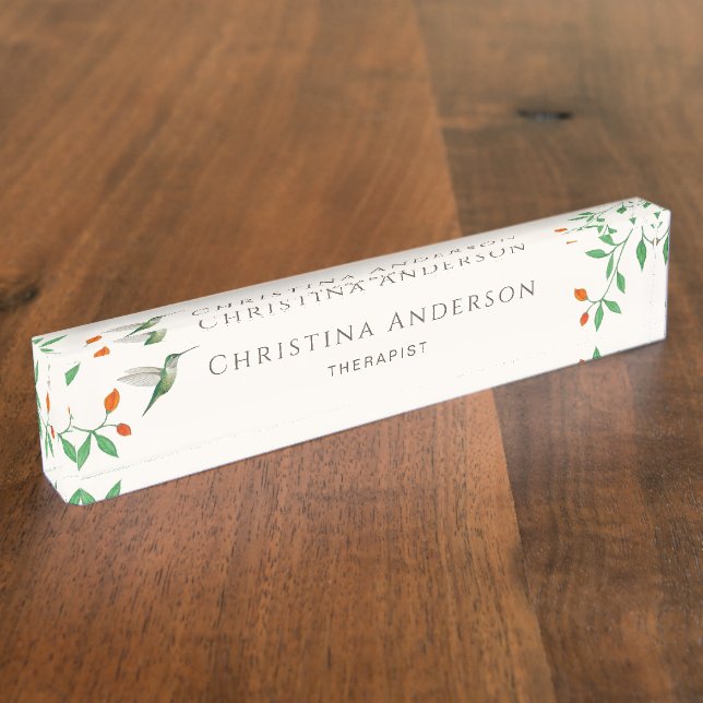 Porte-nom Pour Bureau Colibri   (Taille)