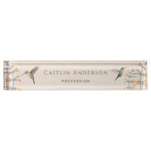 Porte-nom Pour Bureau Colibri