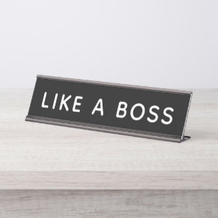 Porte-nom Pour Bureau Comme un patron