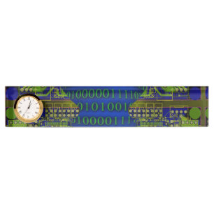 Porte-nom Pour Bureau Communicaton binaire