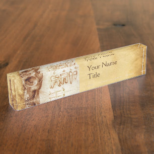 PORTE-NOM POUR BUREAU COMPÉTENCE ET DENTS, CLINIQUE DENTAIRE, DENTISTE,