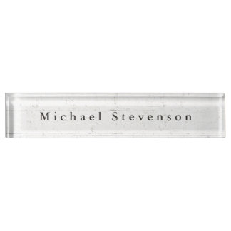 Porte-nom Pour Bureau Conception murale gris tendance unique