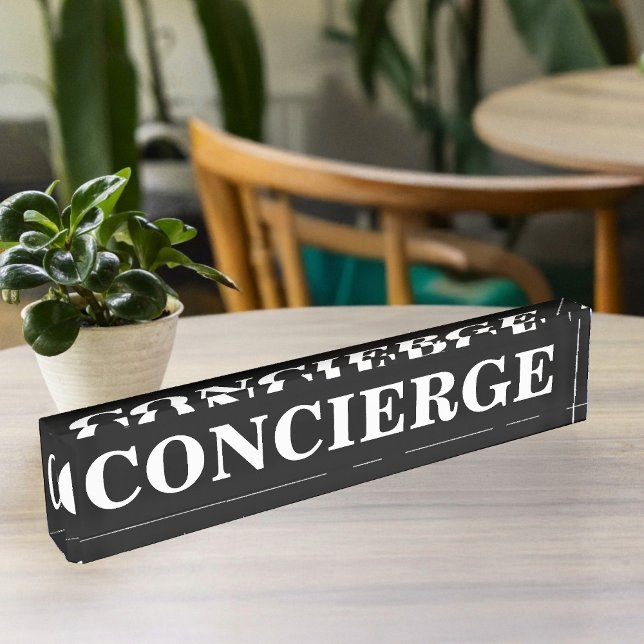 Porte-nom Pour Bureau Concierge (Créateur téléchargé)