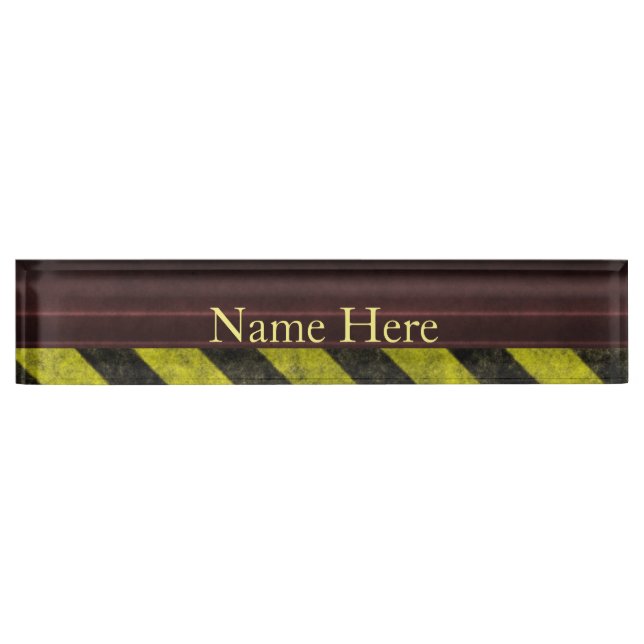 Porte-nom Pour Bureau Construction (Devant)