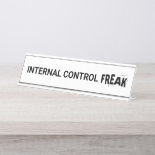 Porte-nom Pour Bureau Contrôle interne Freak Auditor Gift Funny Auditor