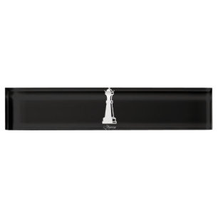Porte-nom Pour Bureau Costume Chess Lover