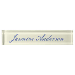 Porte-nom Pour Bureau Couleur Beige minimaliste moderne professionnelle