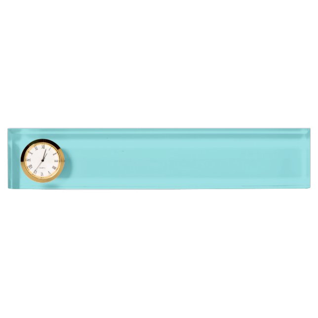Porte-nom Pour Bureau Couleur bleu doux (Devant)