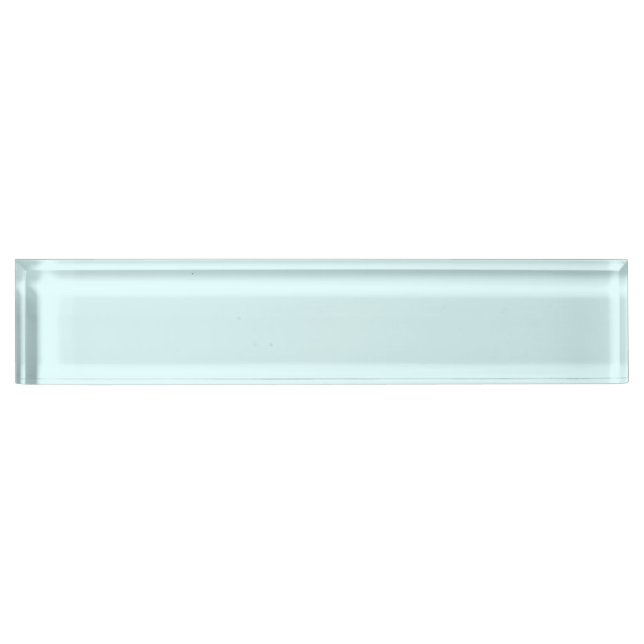 Porte-nom Pour Bureau Couleur traditionnelle Cyan clair (Devant)