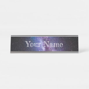 Porte-nom Pour Bureau Couleurs claires de la voie lactée