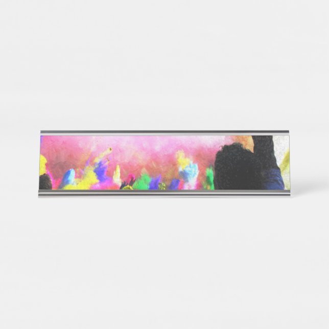 Porte-nom Pour Bureau Couleurs Holi Falln (Devant)