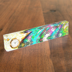 Porte-nom Pour Bureau Couleurs vives - Rustique et rugueux comme roughca